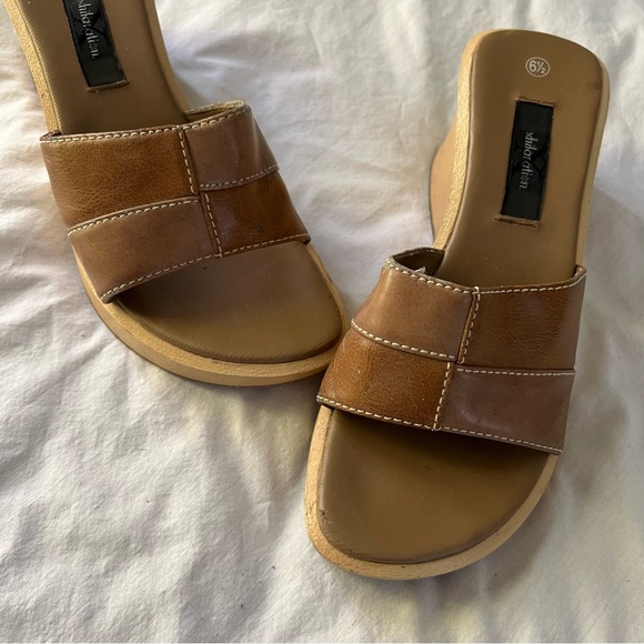 Vintage Y2K Patchwork Sandals - Picture 2 of 7